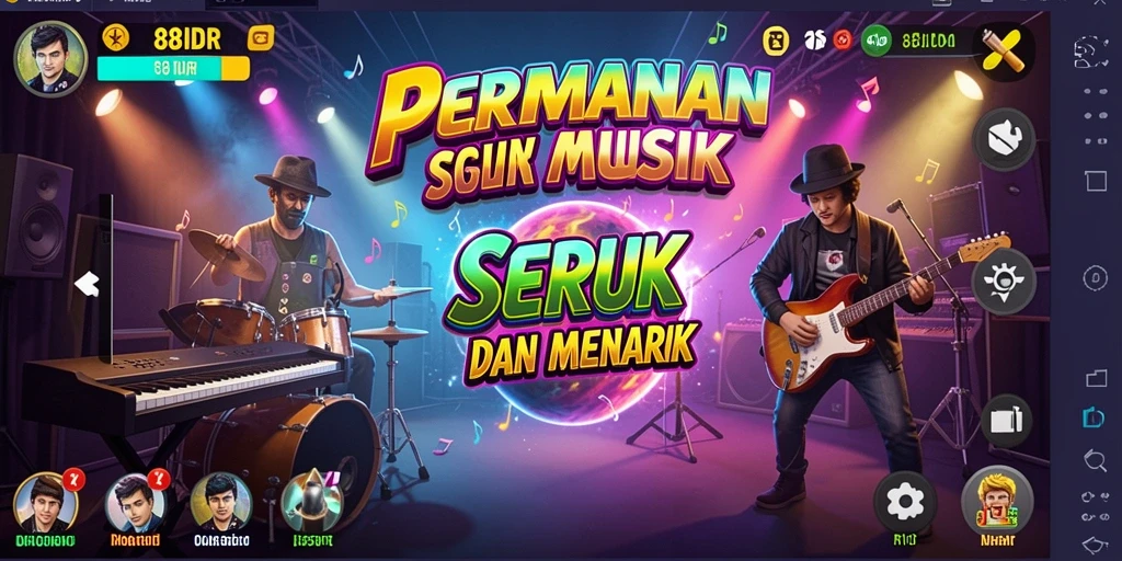 Tampilan utama 88IDR dengan gameplay musik yang seru dan interaktif.