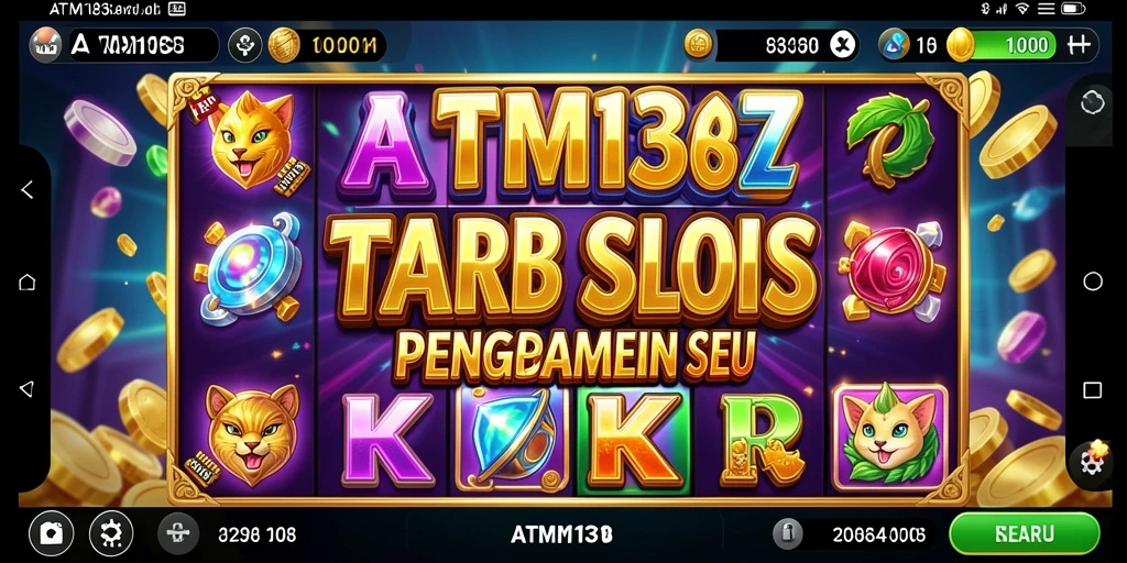 Screen utama game Slot ATM138 menampilkan gameplay yang seru dan memenangkan hadiah.