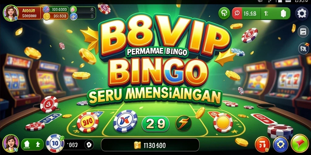 Tampilan gameplay seru B8VIP dalam permainan Bingo.