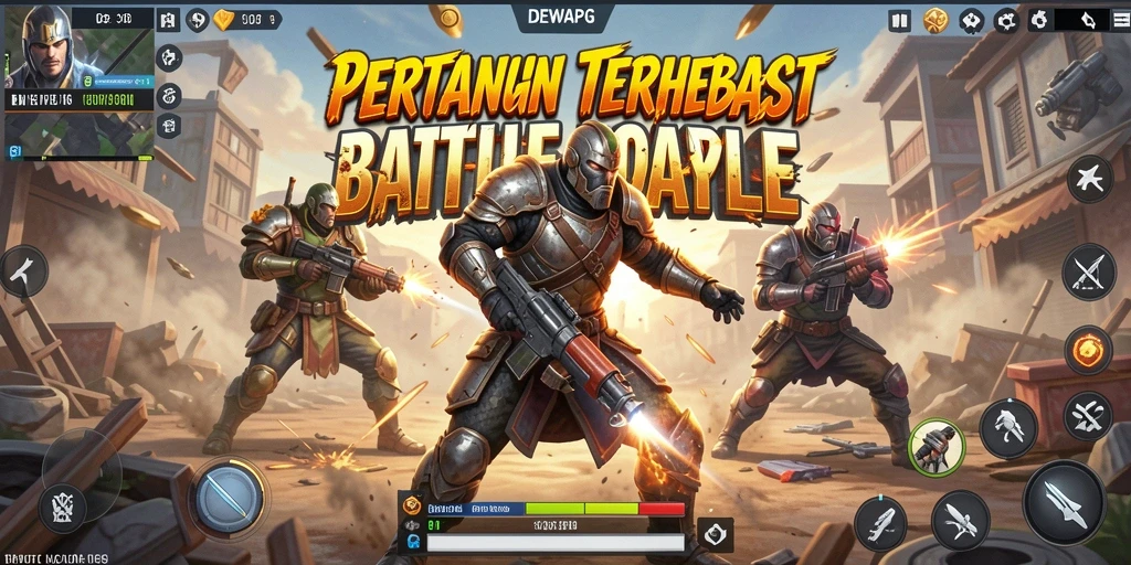Tangkapan layar gameplay seru DEWAPG saat pertempuran seru Battle Royale.