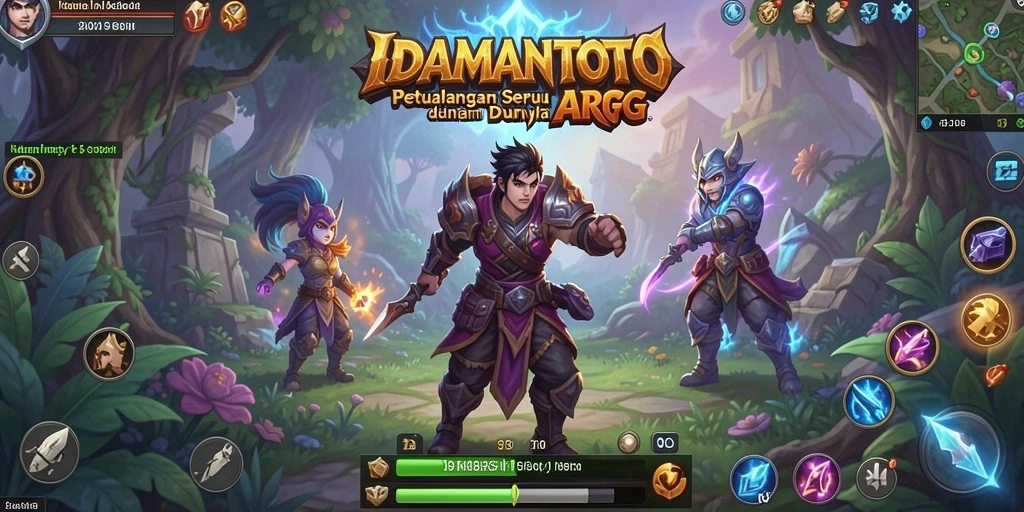 Gameplay seru IDAMANTOTO dengan pertarungan epik dan petualangan.