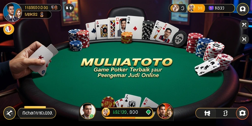 Gameplay poker seru di MULIATOTO dengan grafik berkualitas tinggi.