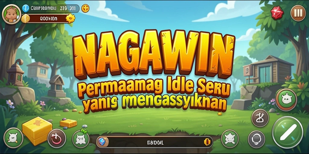 Tampilan menarik gameplay idle di NAGAWIN.