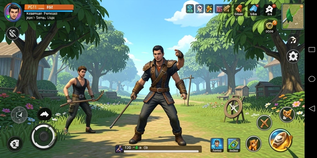 Screenshot PG11 menunjukkan gameplay yang seru dan penuh warna.