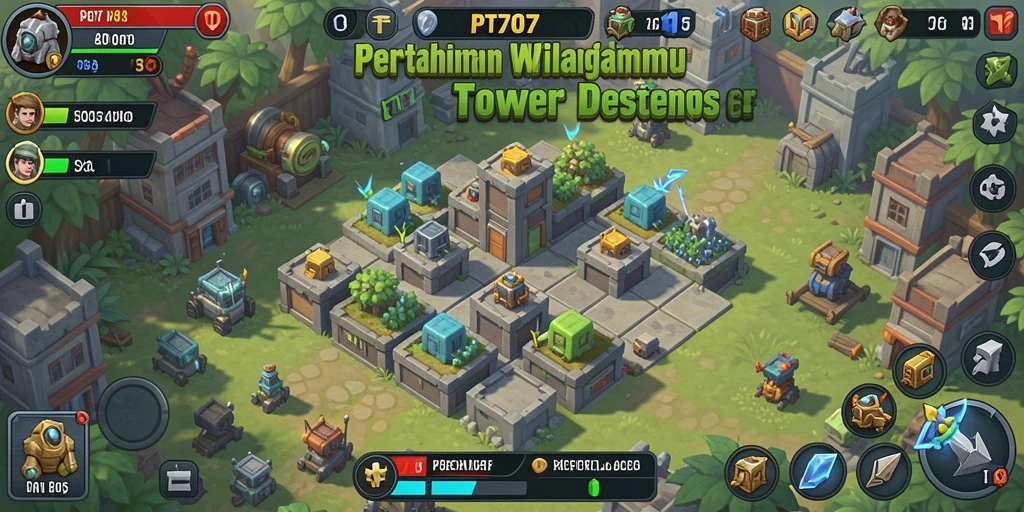 Gameplay PT707 yang mendebarkan dan menantang di Tower Defense.
