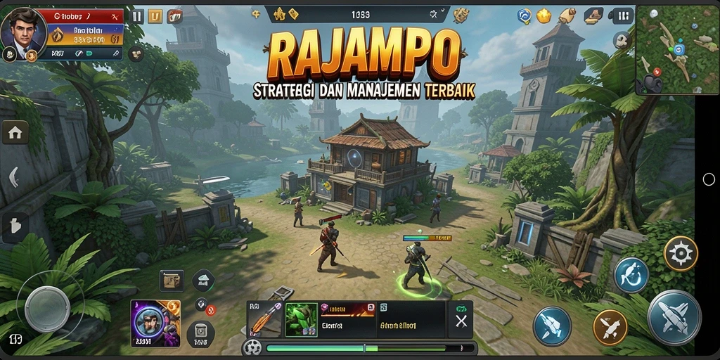 Tampilan gameplay strategis di RAJAMPO yang penuh dengan aksi.
