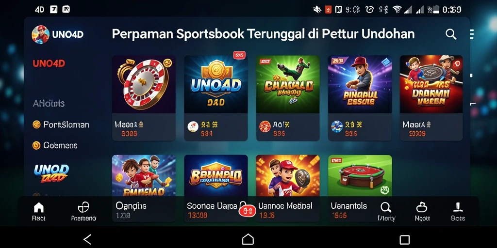 Tampilan gameplay yang menarik dan interaktif di UNO4D.