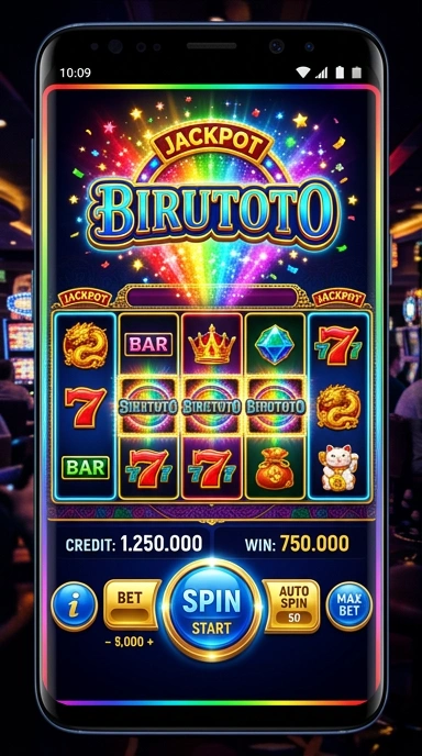 Tampilan antarmuka aplikasi birutoto yang user-friendly.